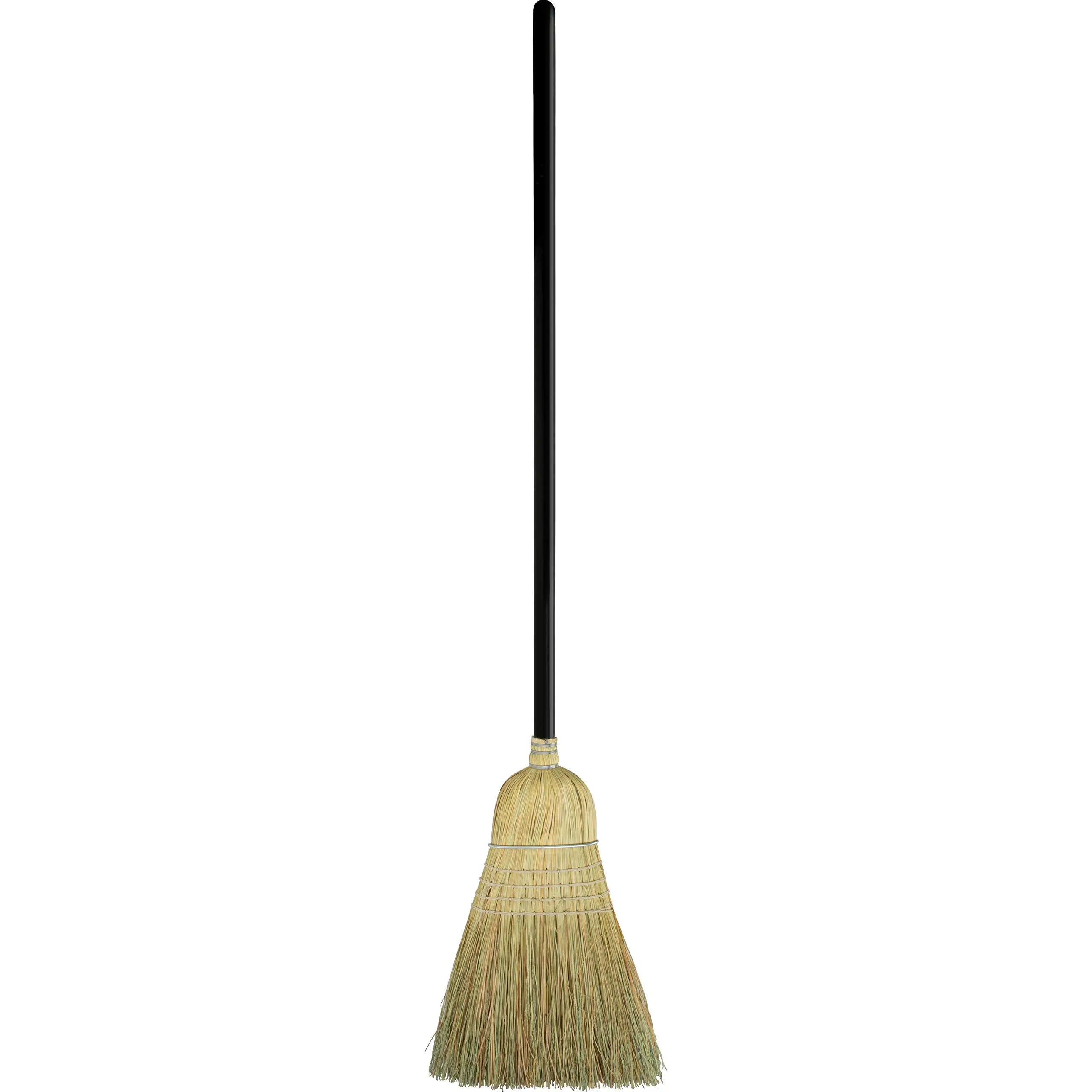 Genuine Joe Janitor Wood Corn Broom, Natural, 58in Handle