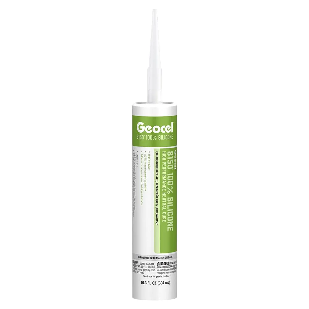 Geocel 68113 8150 High Performance Silicone Sealant, 10.3 fl oz, Black