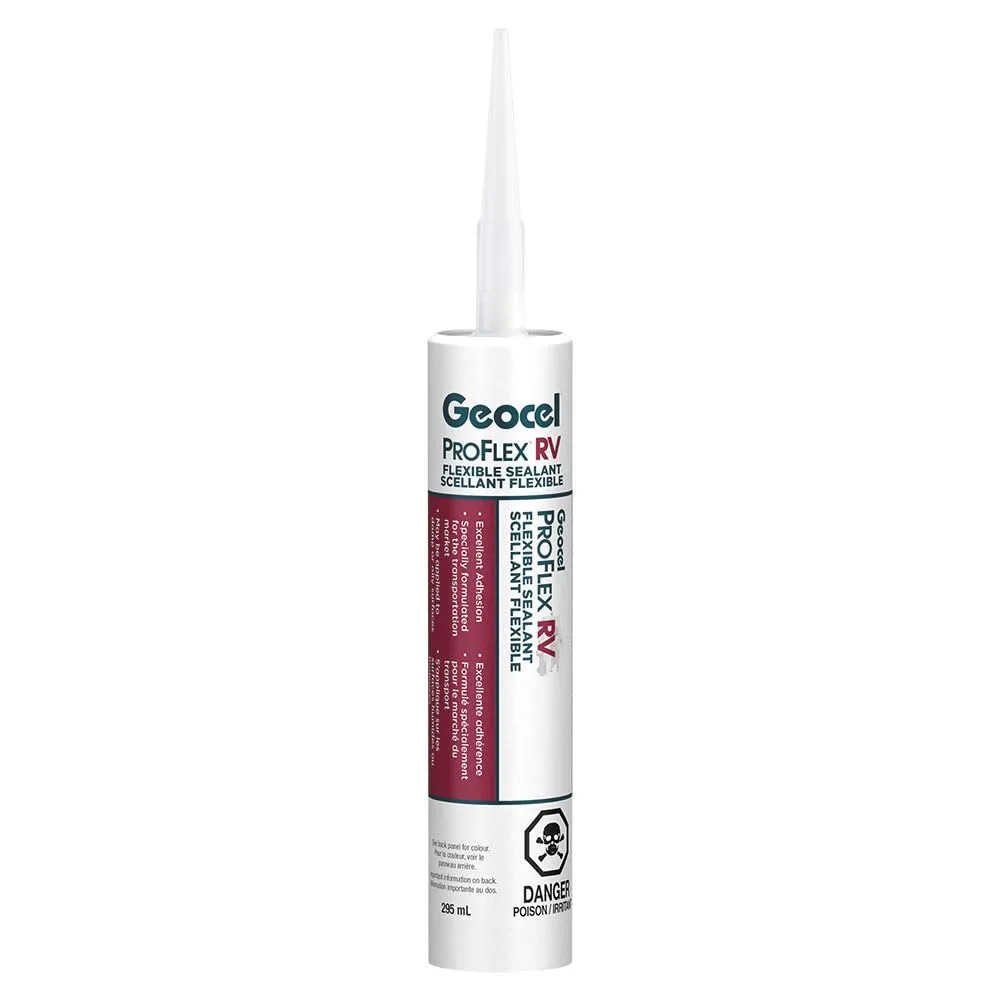 Geocel GC28867 Pro Flex RV Flexible Sealant - 10 oz., Canadian Bright White