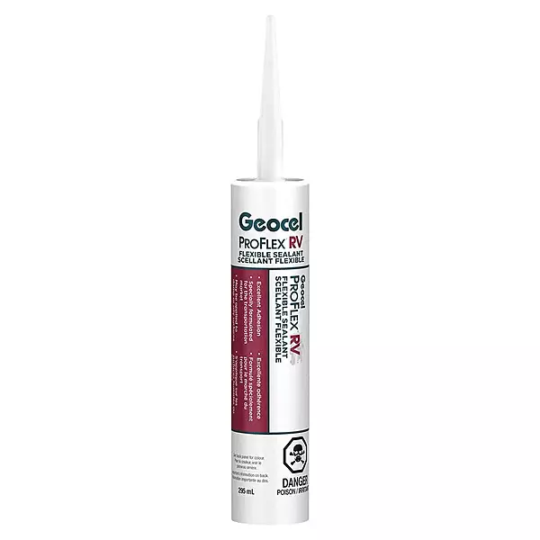 Geocel GC28867 Pro Flex RV Flexible Sealant - 10 oz., Canadian Bright White
