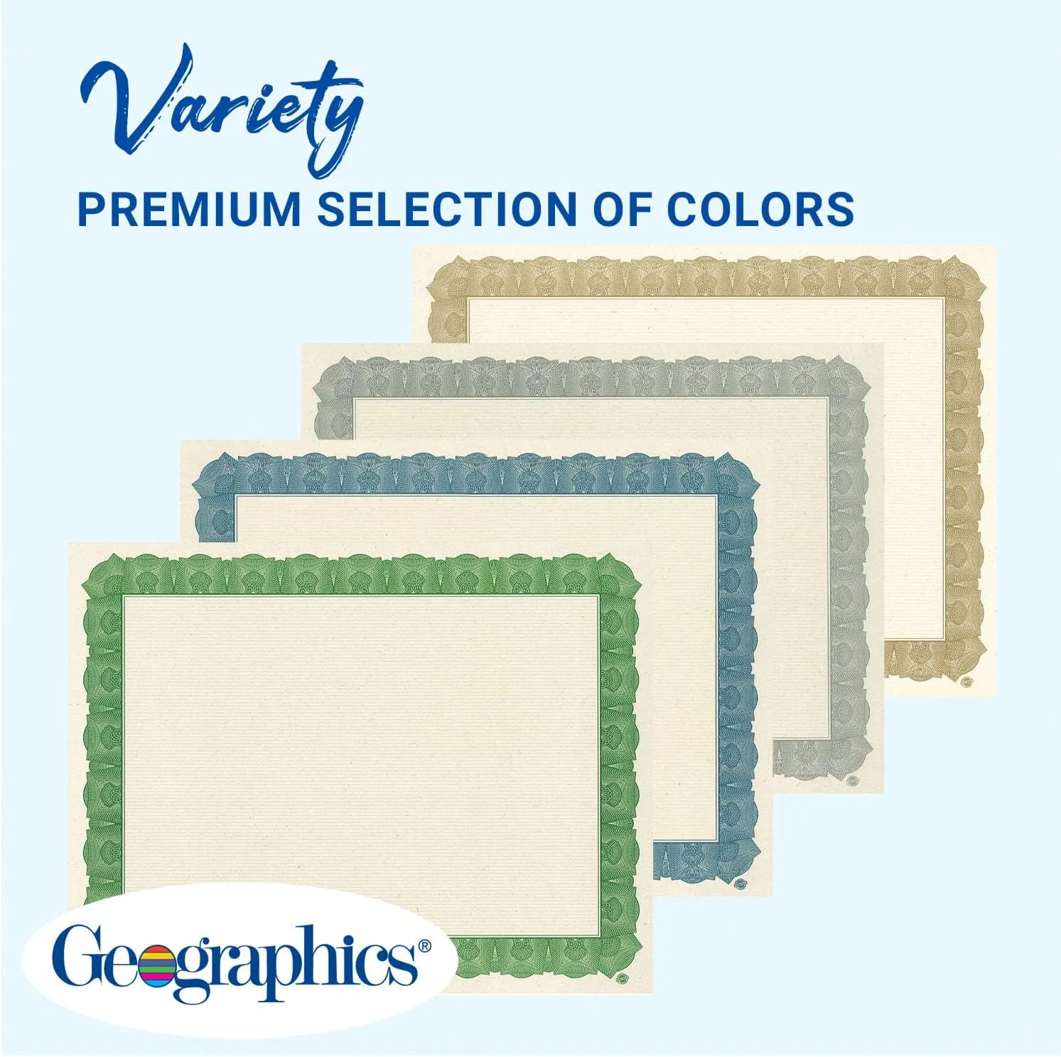 GEOGRAPHICS Braided Tree-Free Certificate, 8.5 x 11, 65 lb