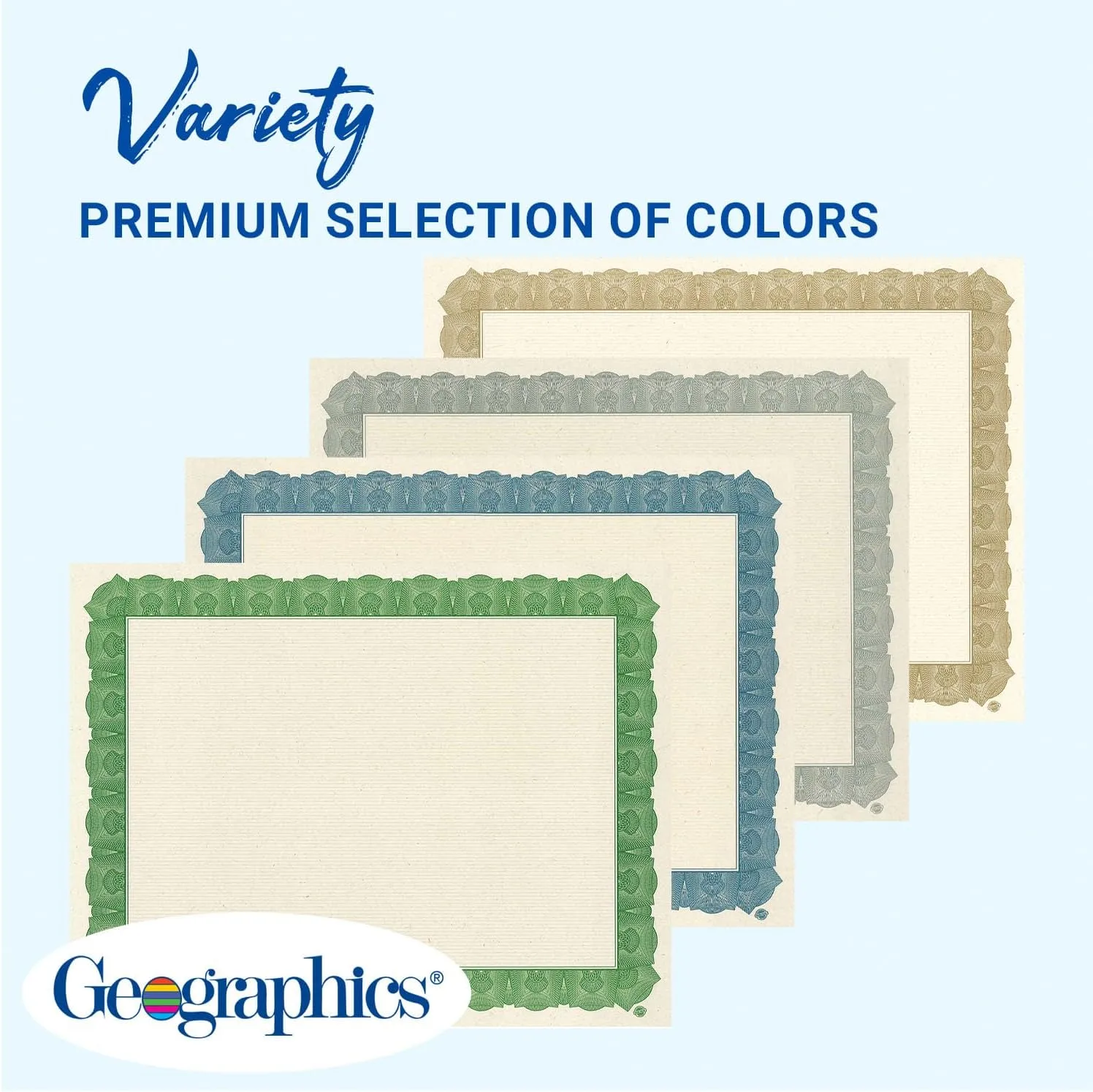 GEOGRAPHICS Braided Tree-Free Certificate, 8.5 x 11, 65 lb