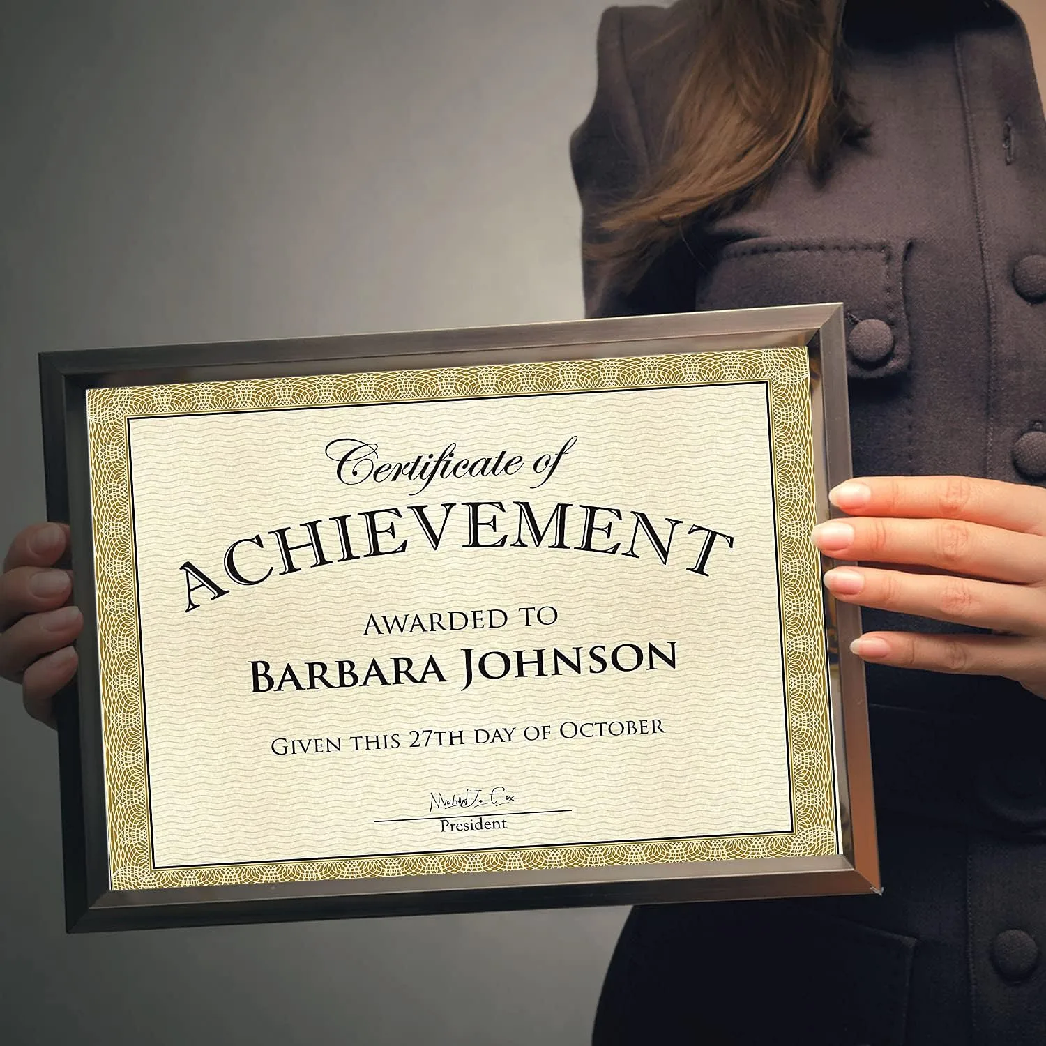 Geographics Diplomat Printable Certificates - 24 lb Basis Weight - 11" Width x 8.5" Length - Inkjet