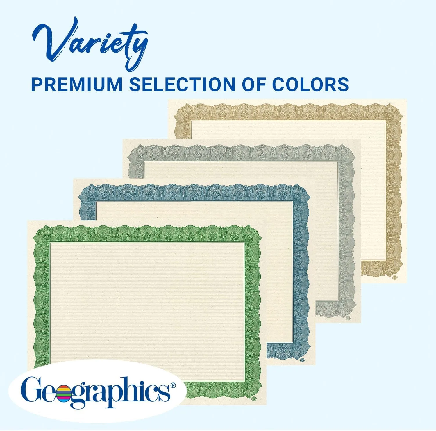 GEOGRAPHICS Braided Tree-Free Certificate, 8.5 x 11, 65 lb
