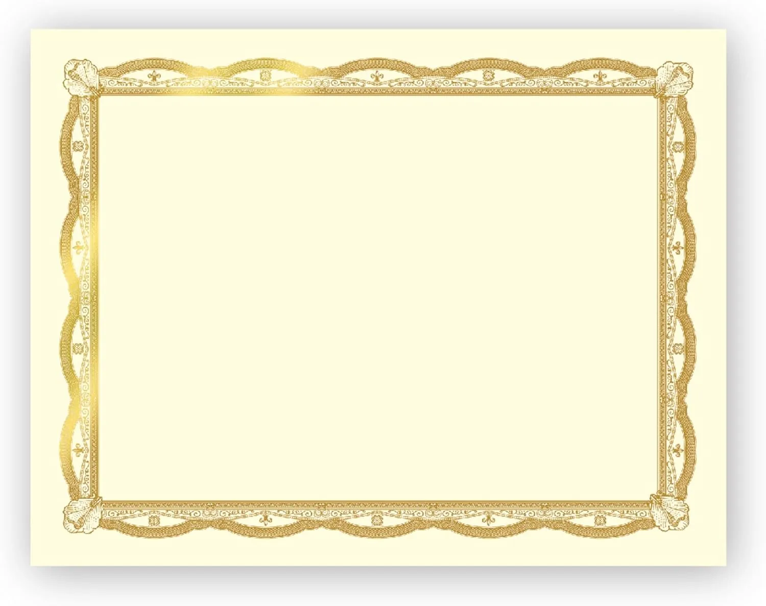 Geographics Heavyweight Certificates, 8-1/2" x 11", Gold Foil, Pack Of 12