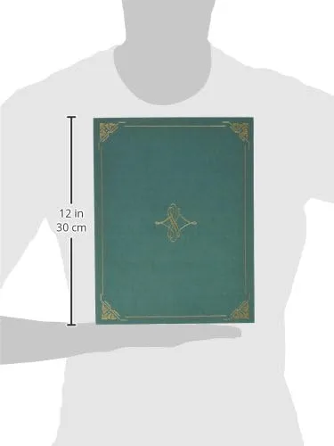 GEOGRAPHICS Certificate Cover, Gold-Foil Border, Linen Texture