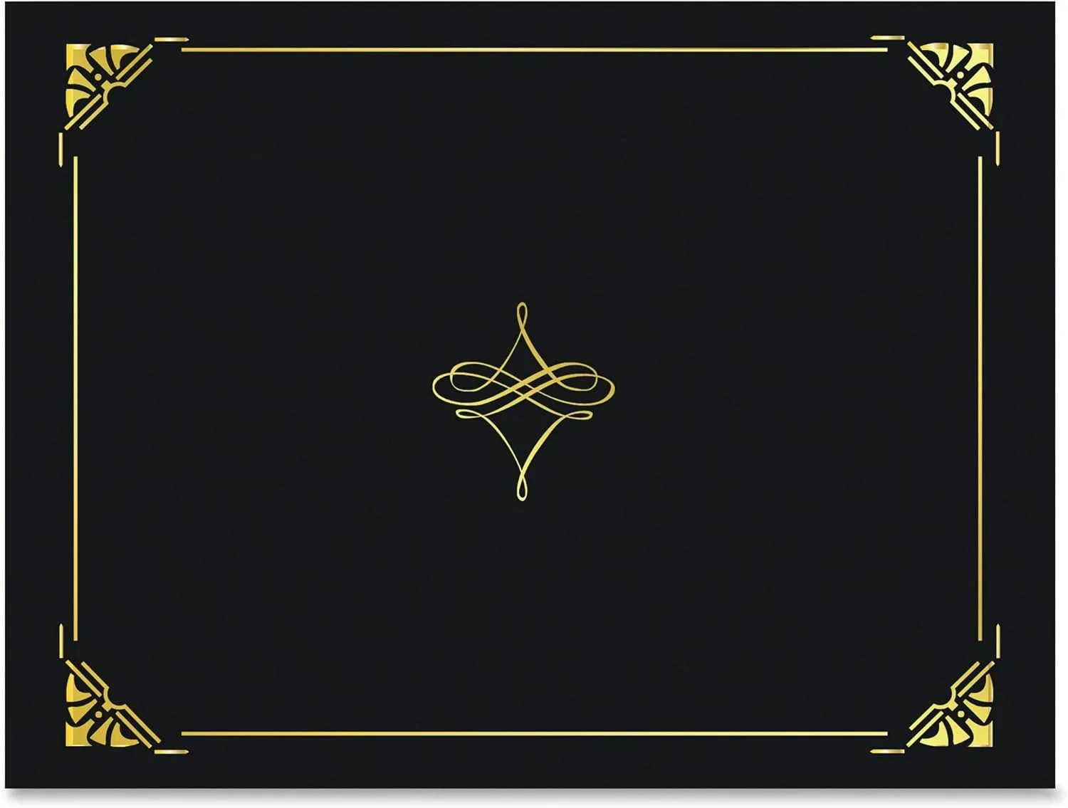GEOGRAPHICS Certificate Cover, Gold-Foil Border, Linen Texture