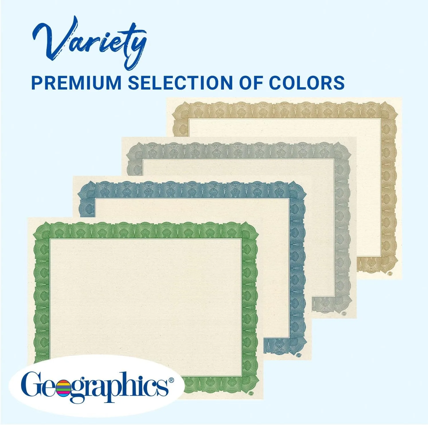 GEOGRAPHICS Braided Tree-Free Certificate, 8.5 x 11, 65 lb