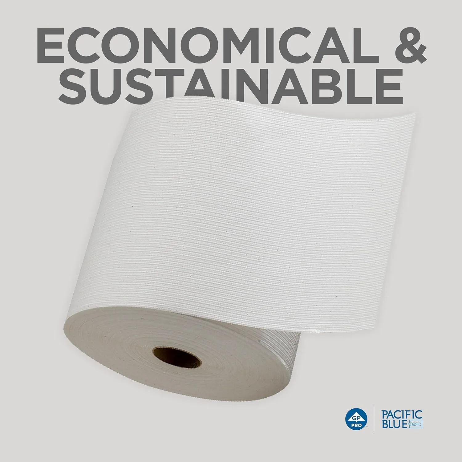 Georgia-Pacific Pacific Blue Basic Recycled Paper Towel Rolls, 26601, 800 ft, 6 Rolls/Case