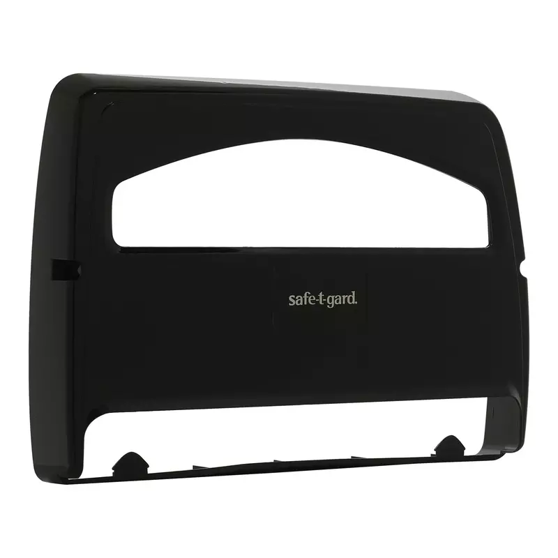 Safe-T-Gard 1/2 Fold Toilet Seat Cover Dispenser by GP PRO (Georgia-Pacific); Black; 57748; 16.375" W x 2.500" D x 11.750" H
