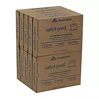 Safe-T-Gard 1/2 Fold Toilet Seat Cover Dispenser by GP PRO (Georgia-Pacific); Black; 57748; 16.375" W x 2.500" D x 11.750" H