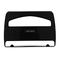 Safe-T-Gard 1/2 Fold Toilet Seat Cover Dispenser by GP PRO (Georgia-Pacific); Black; 57748; 16.375" W x 2.500" D x 11.750" H