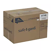 Safe-T-Gard 1/2 Fold Toilet Seat Cover Dispenser by GP PRO (Georgia-Pacific); Black; 57748; 16.375" W x 2.500" D x 11.750" H