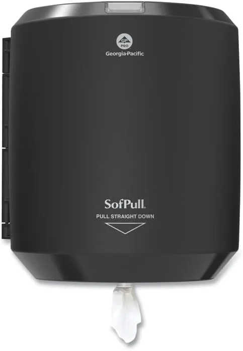 Georgia-Pacific Professional SofPull CenterPull Hand Towel Dispenser, Black