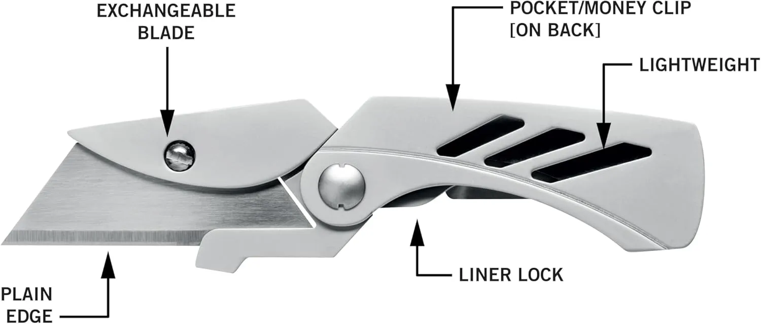 Gerber Gear E.A.B. Exchange-A-Blade Pocket Knife with Money Clip