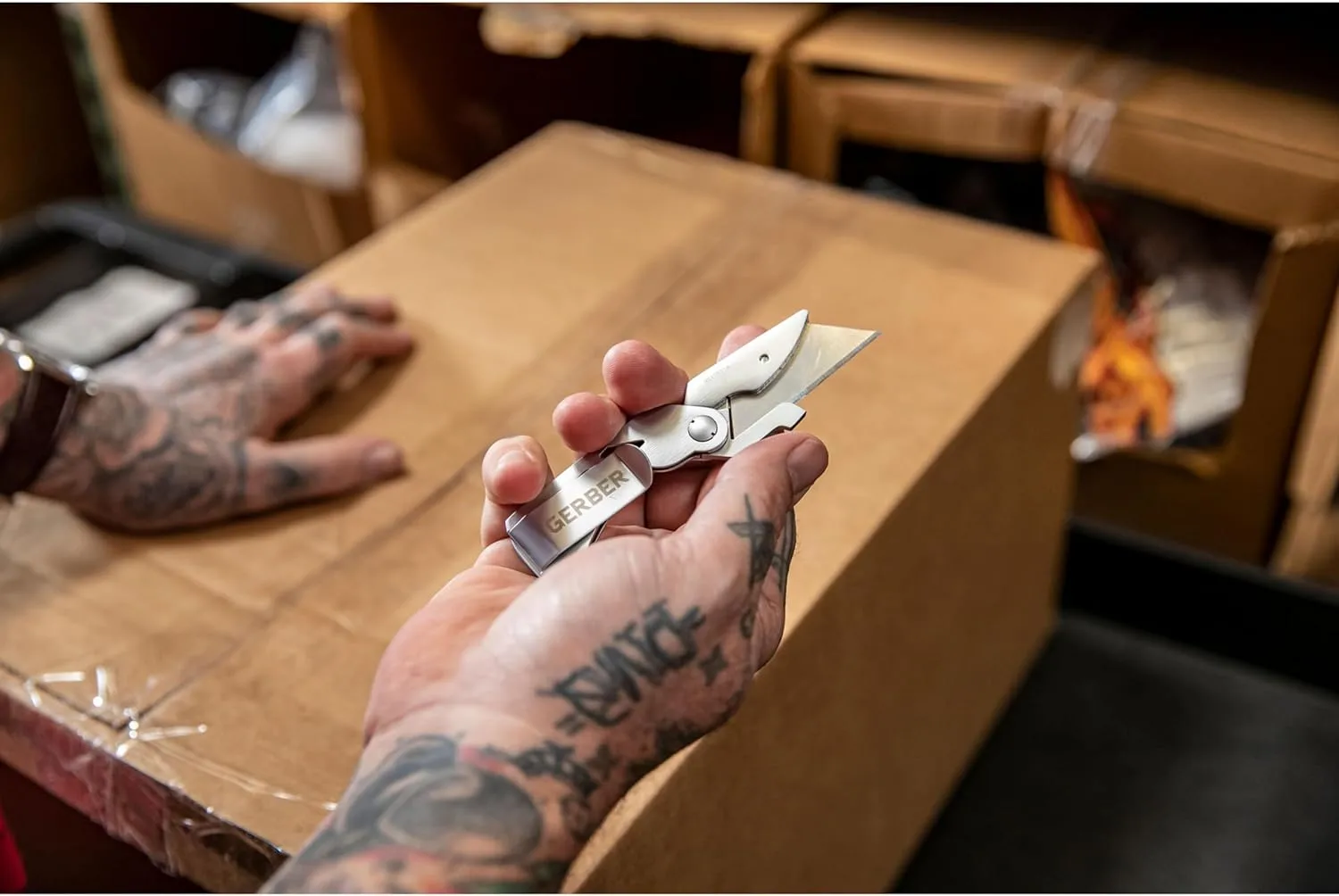 Gerber Gear E.A.B. Exchange-A-Blade Pocket Knife with Money Clip