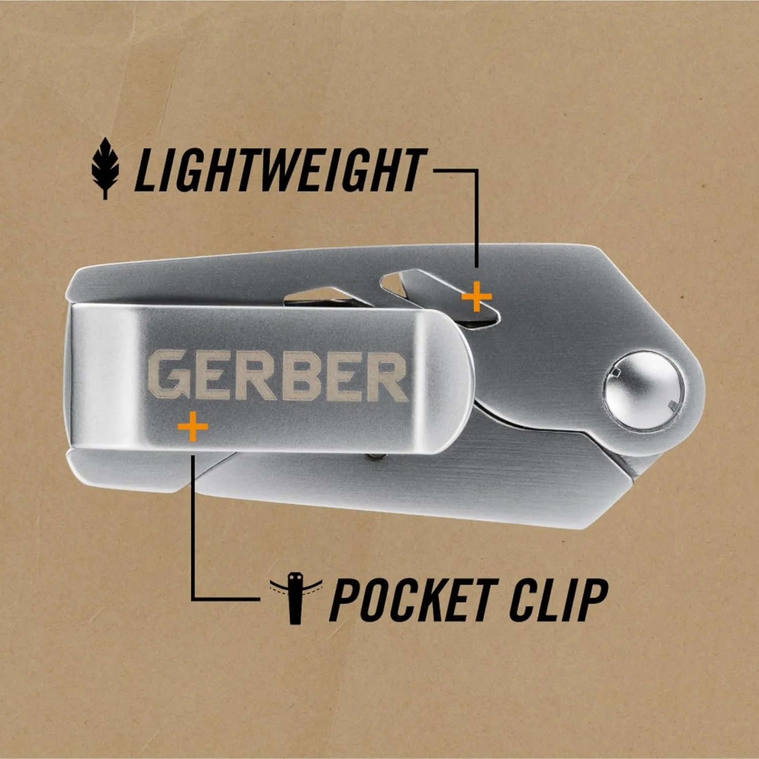 Gerber Gear E.A.B. Exchange-A-Blade Pocket Knife with Money Clip