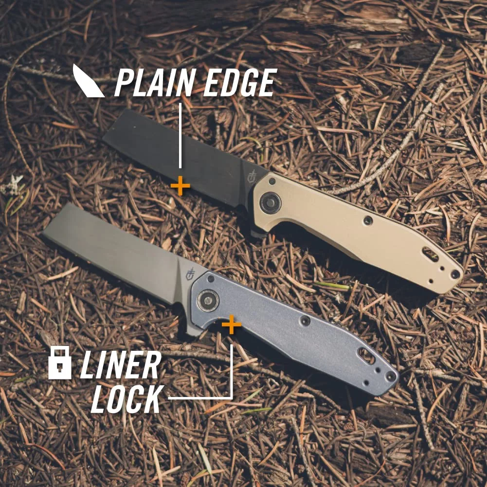Gerber Gear Fastball Cleaver - Folding Knife with Lock Release for EDC Gear