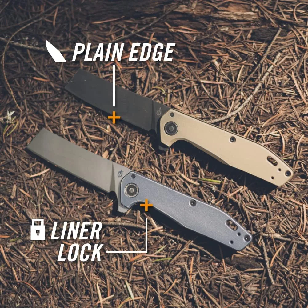 Gerber Gear Fastball Cleaver - Folding Knife with Lock Release for EDC Gear