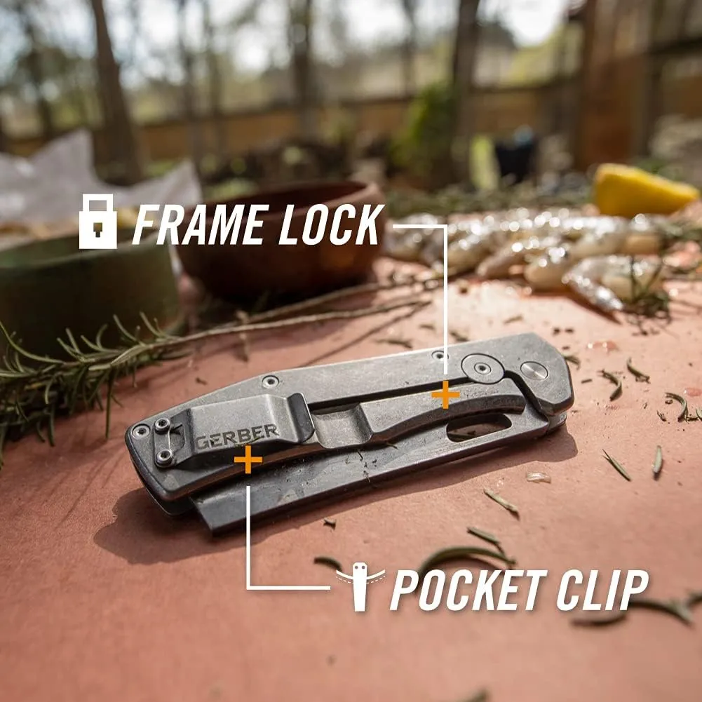 Gerber Gear Flatiron Cleaver Folding Pocket Knife