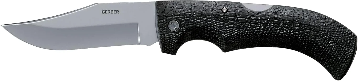 Gerber Gear Gator Folding Pocket Knife with Gator Grip Handle and Lock-Back