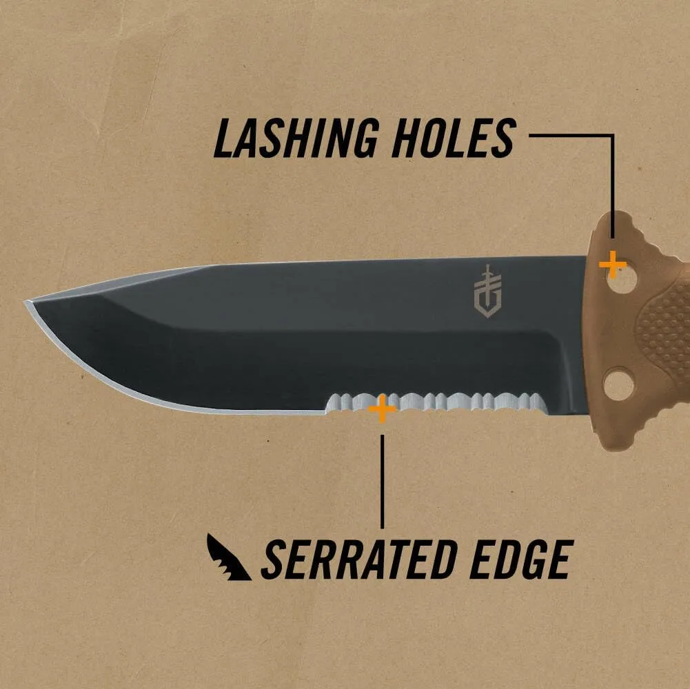 Gerber Gear LMF II Infantry Fixed-Blade Knife with MOLLE-Compatible Sheath