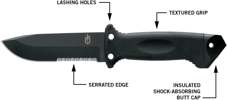 Gerber Gear LMF II Infantry Fixed-Blade Knife with MOLLE-Compatible Sheath