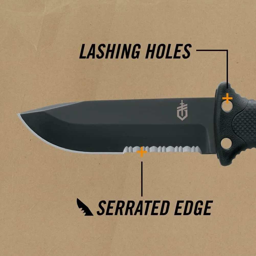 Gerber Gear LMF II Infantry Fixed-Blade Knife with MOLLE-Compatible Sheath
