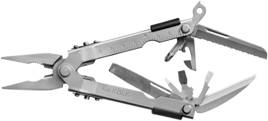 Gerber Gear Multi-Plier 600 Needlenose 14-in-1 Stainless Steel Multi-Tool with Sheath