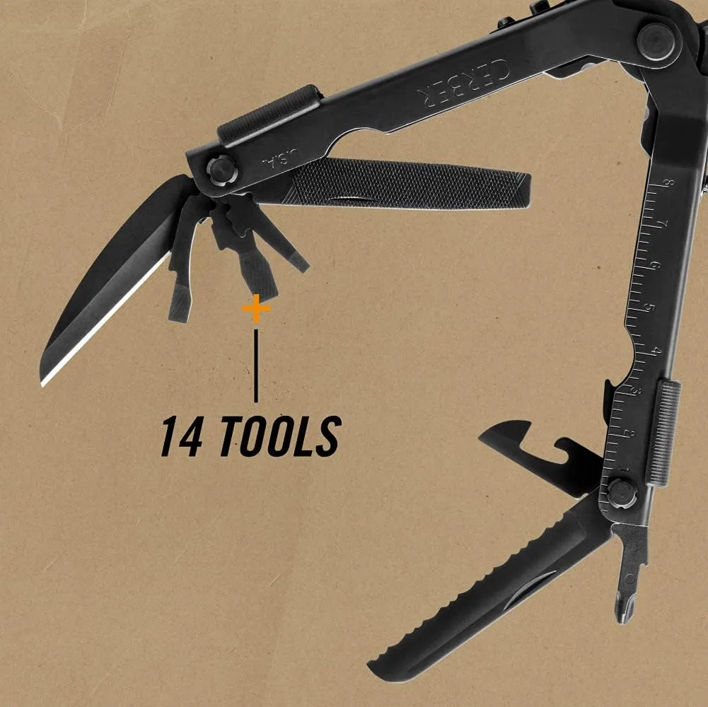 Gerber Gear Multi-Plier 600 Needlenose 14-in-1 Stainless Steel Multi-Tool with Sheath