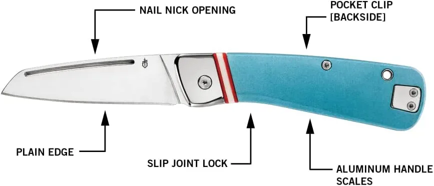 GERBER Straightlace Slip Joint Folding Pocket Knife
