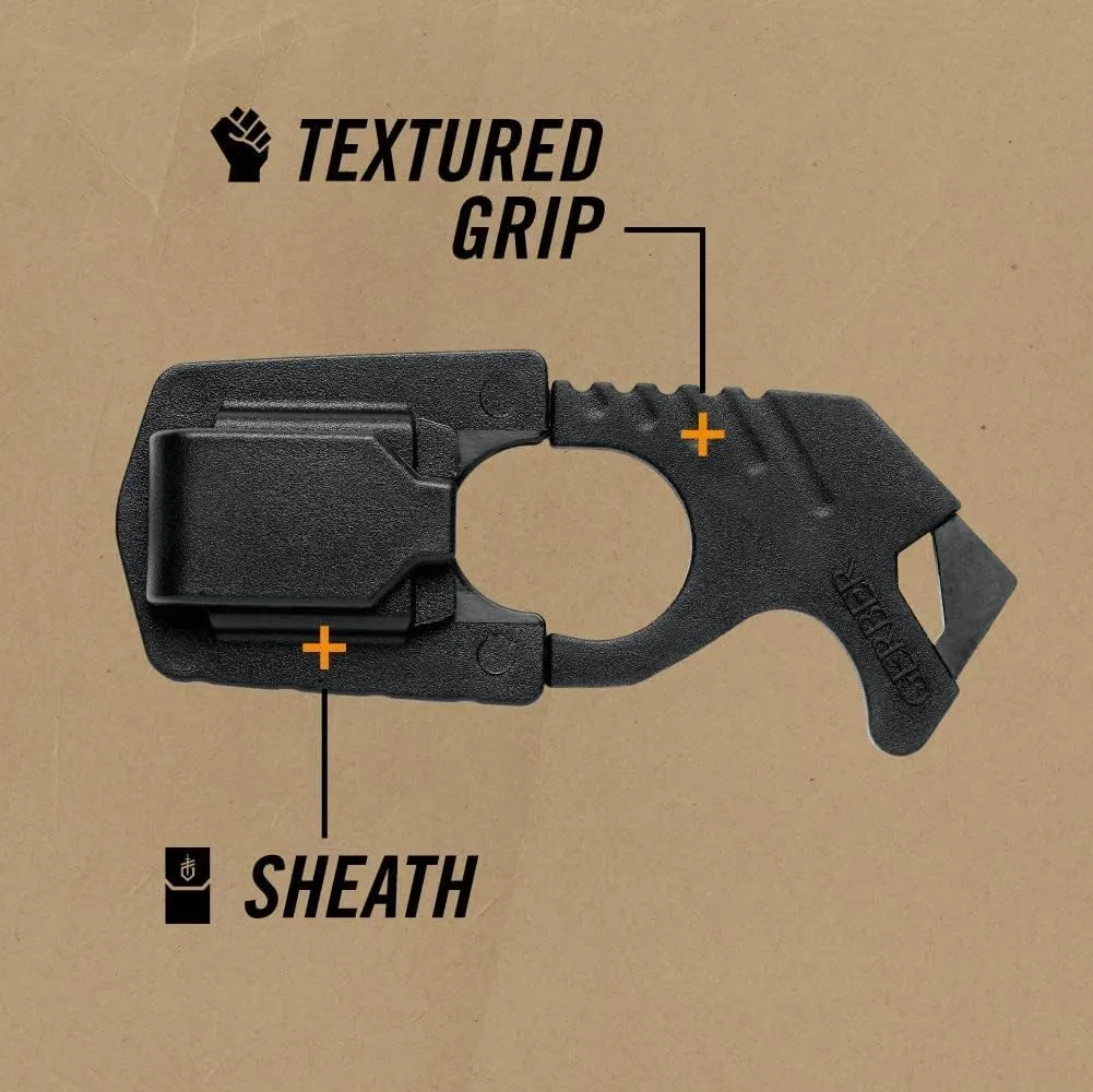 Gerber Gear Strap Cutter, Coyote Brown [30-000132], 5 x 2.5 x 1 inches Pocket Size