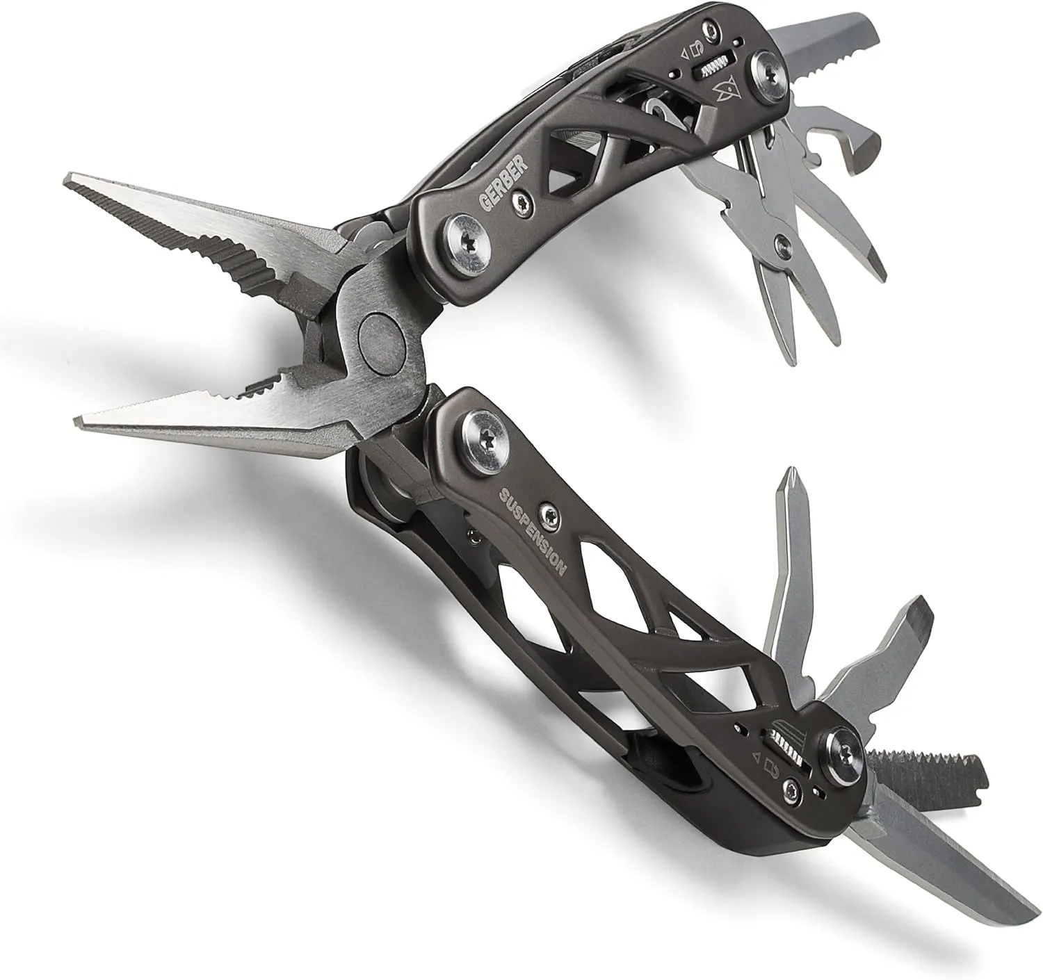 Gerber Gear Suspension 12-in-1 Needle Nose Pliers Multi-tool - Multi-Plier, Wire Cutter
