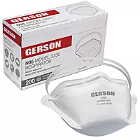 GERSON N95 Pouch Respirator, Made in U.S.A. 4 Boxes, 50 Mask Per Box