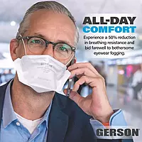 GERSON N95 Pouch Respirator, Made in U.S.A. 4 Boxes, 50 Mask Per Box