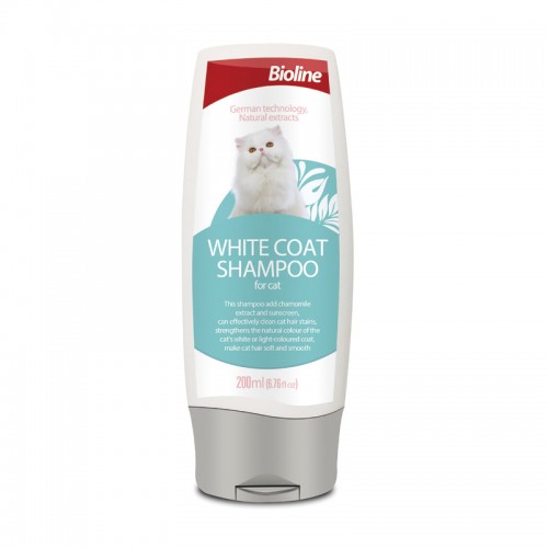 BIOLINE WHITE COAT SHAMPOO FOR CAT 200ML