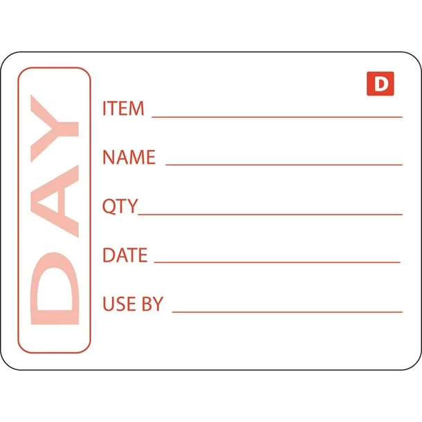 Dissolvable Vogue Prepared Food Labels