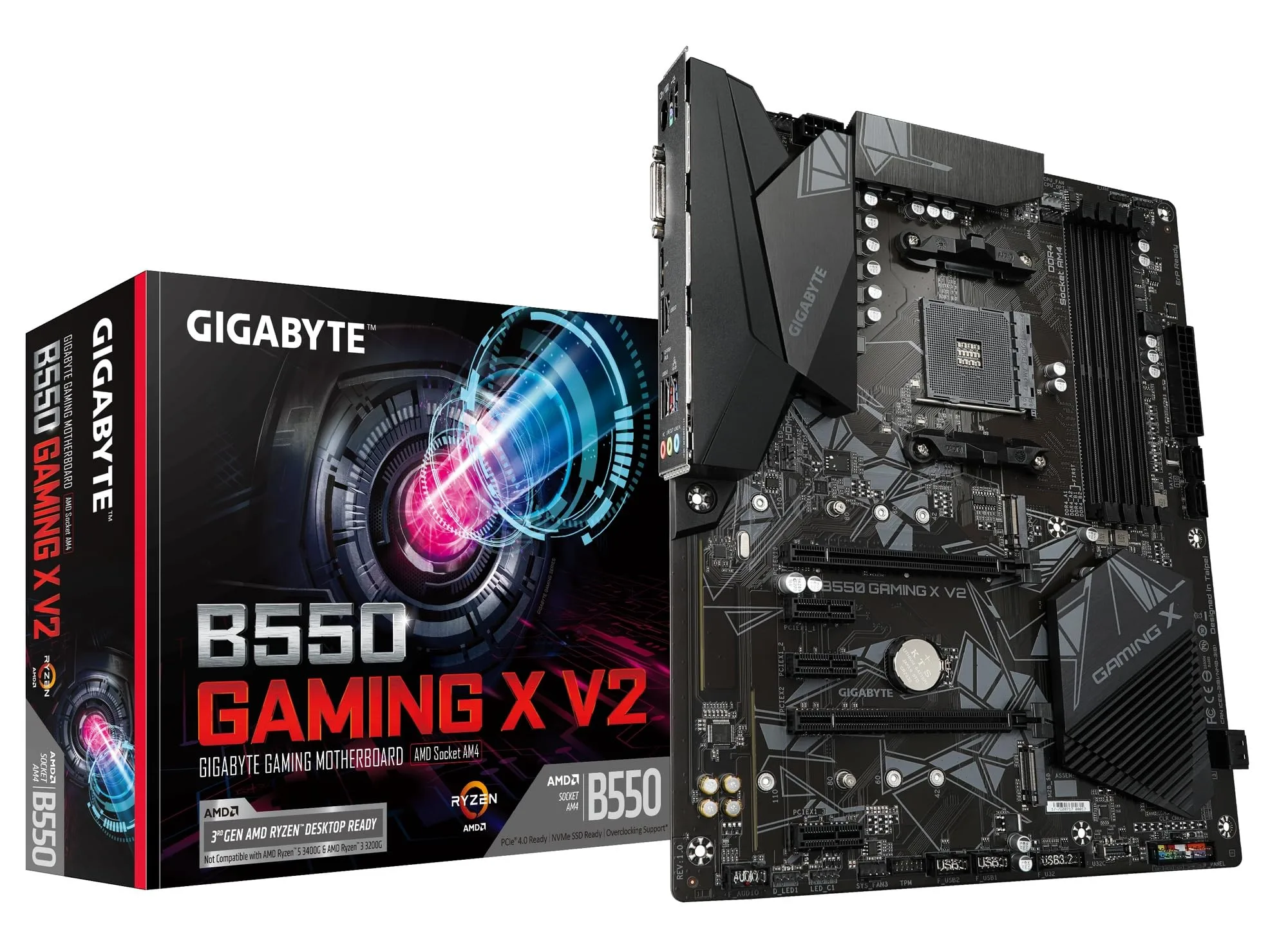 GIGABYTE B550 ATX Motherboard for AMD Ryzen 5000 - DDR4, PCIe 4.0, Dual M.2
