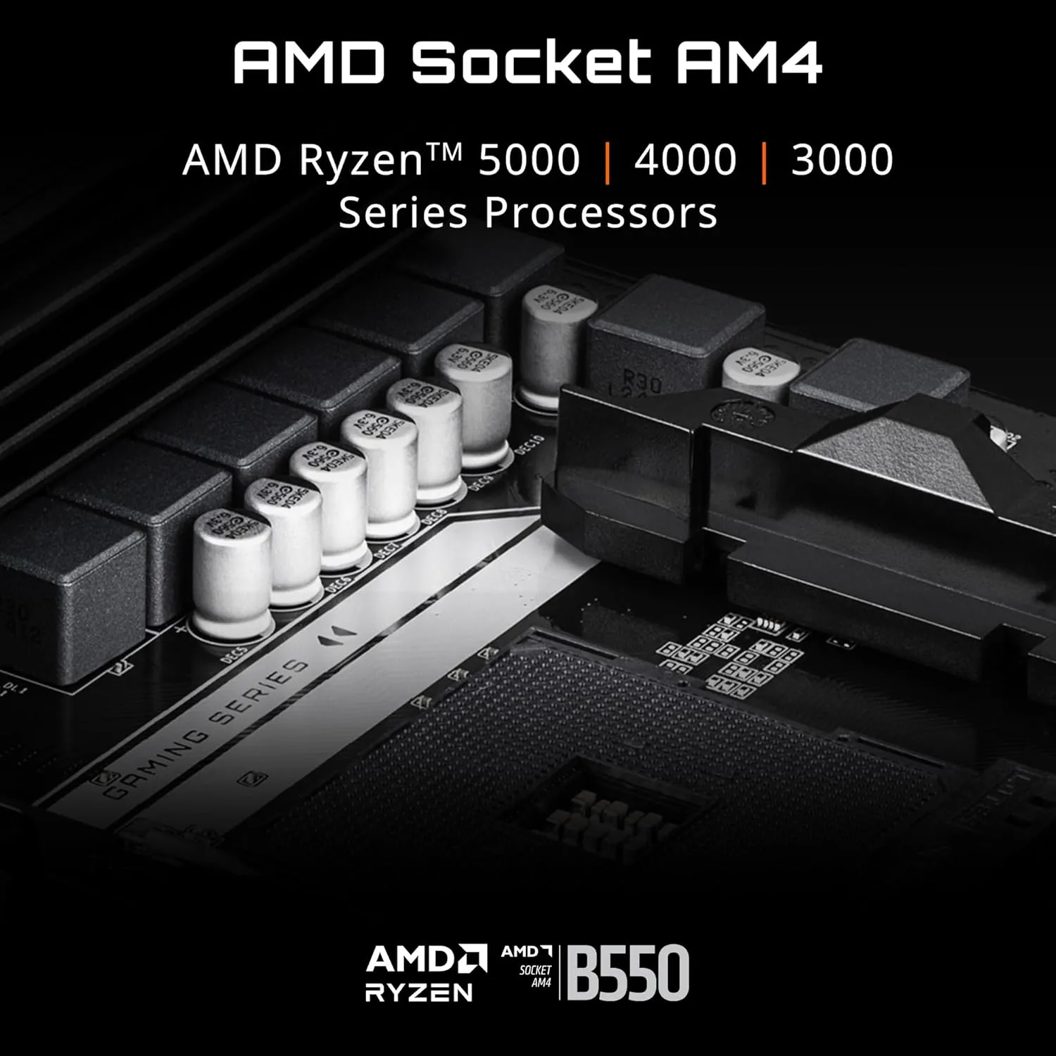 GIGABYTE B550 ATX Motherboard for AMD Ryzen 5000 - DDR4, PCIe 4.0, Dual M.2