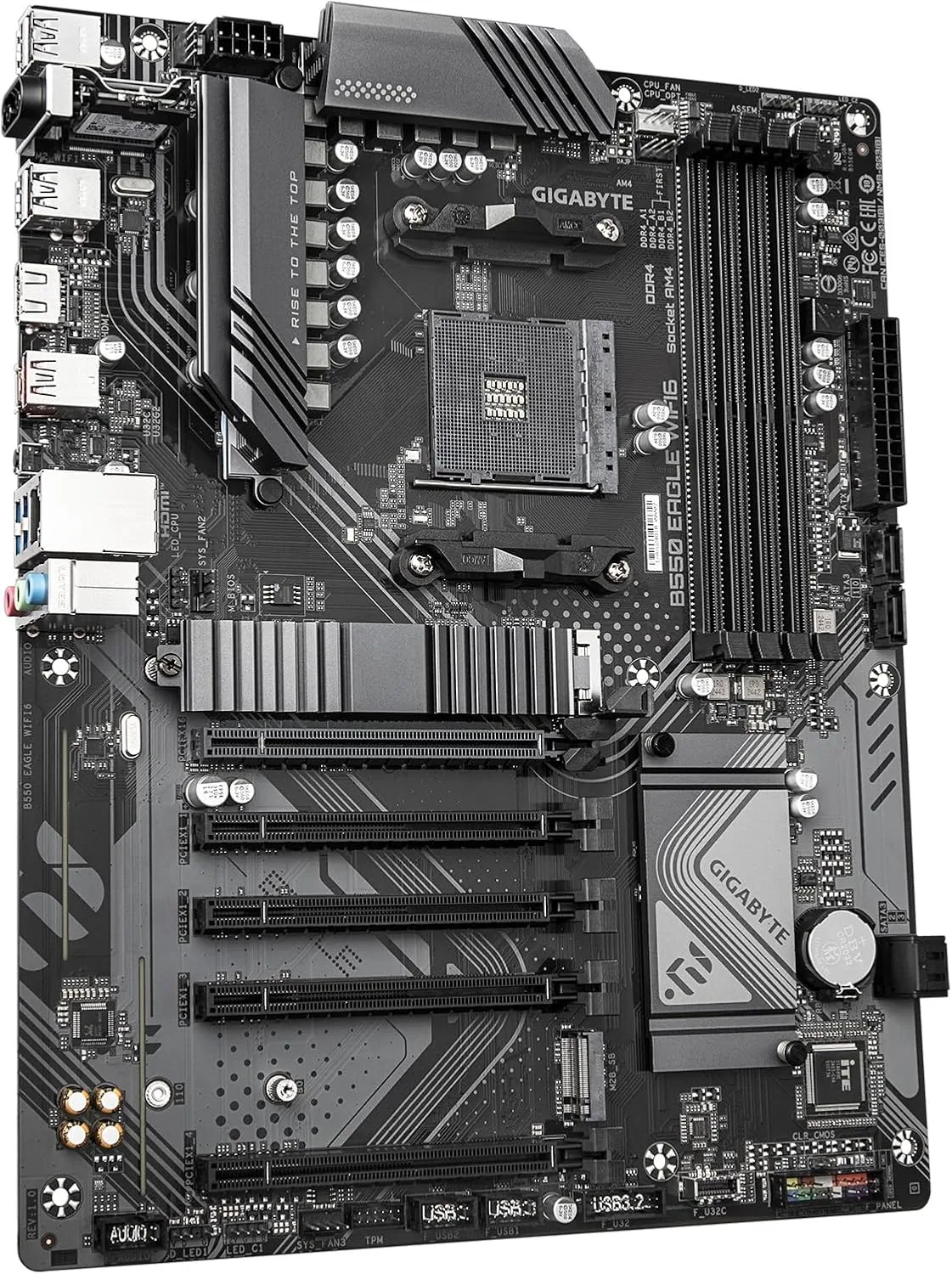 GIGABYTE B550 ATX Motherboard for AMD Ryzen 5000 - DDR4, PCIe 4.0, Dual M.2