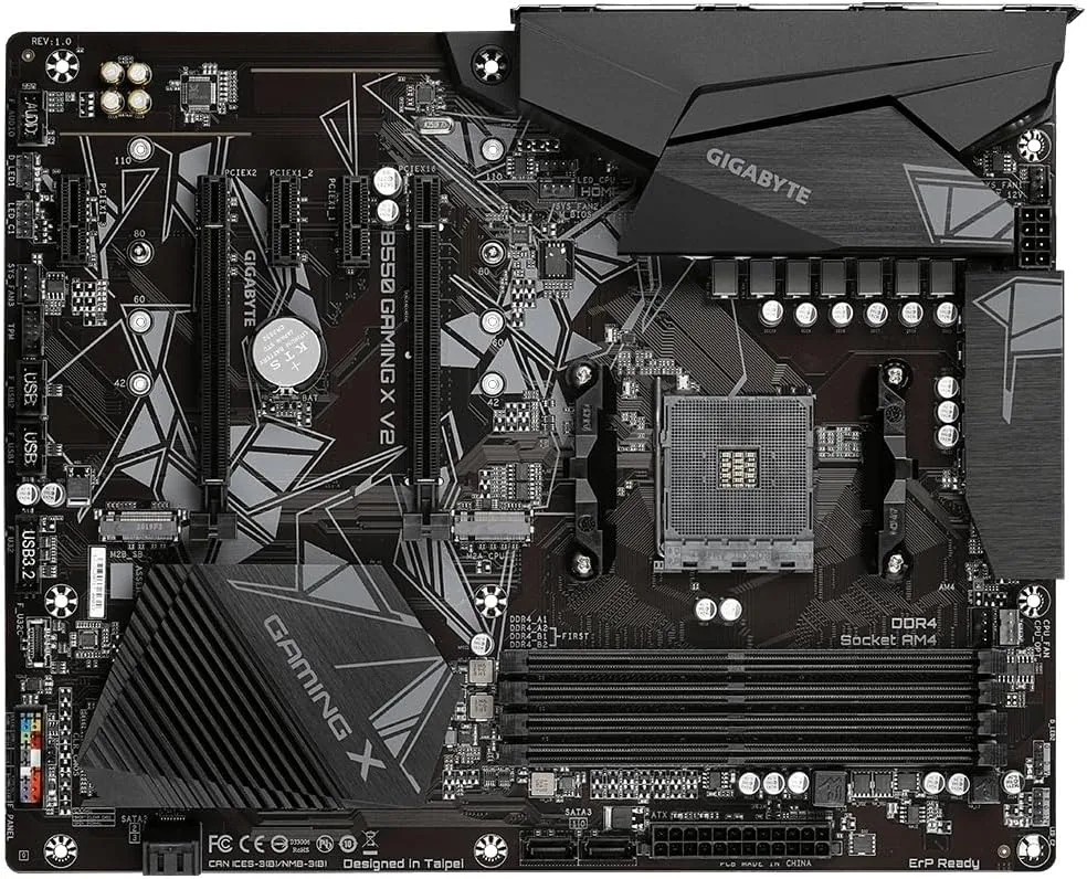 GIGABYTE B550 ATX Motherboard for AMD Ryzen 5000 - DDR4, PCIe 4.0, Dual M.2