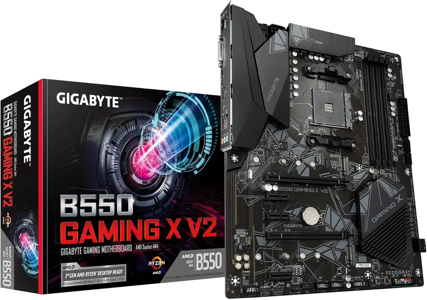 GIGABYTE B550 ATX Motherboard for AMD Ryzen 5000 - DDR4, PCIe 4.0, Dual M.2