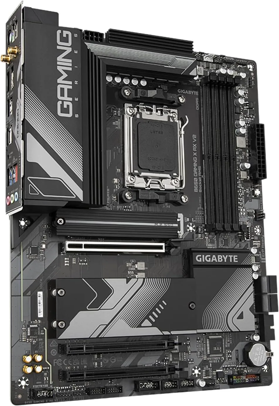 GIGABYTE Gaming X AM5 ATX DDR5 Motherboard - PCIe 5.0, Triple M.2, USB-C, Wi‑Fi 6E, 2.5GbE LAN