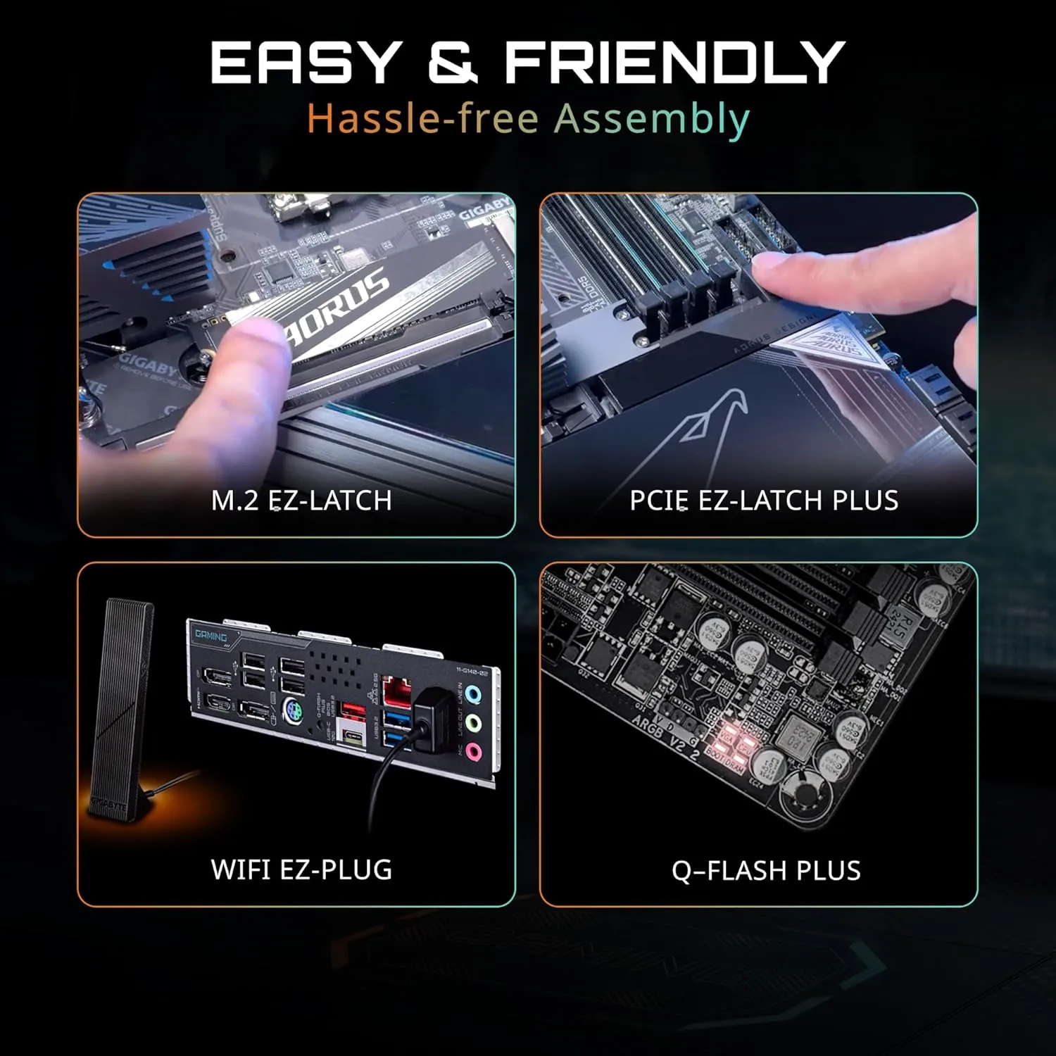 GIGABYTE AM5 DDR5 Motherboards with WiFi7 & PCIe 5.0