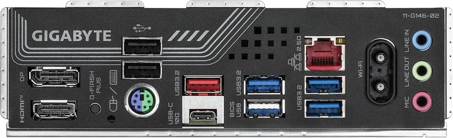 GIGABYTE Gaming X AM5 ATX DDR5 Motherboard - PCIe 5.0, Triple M.2, USB-C, Wi‑Fi 6E, 2.5GbE LAN