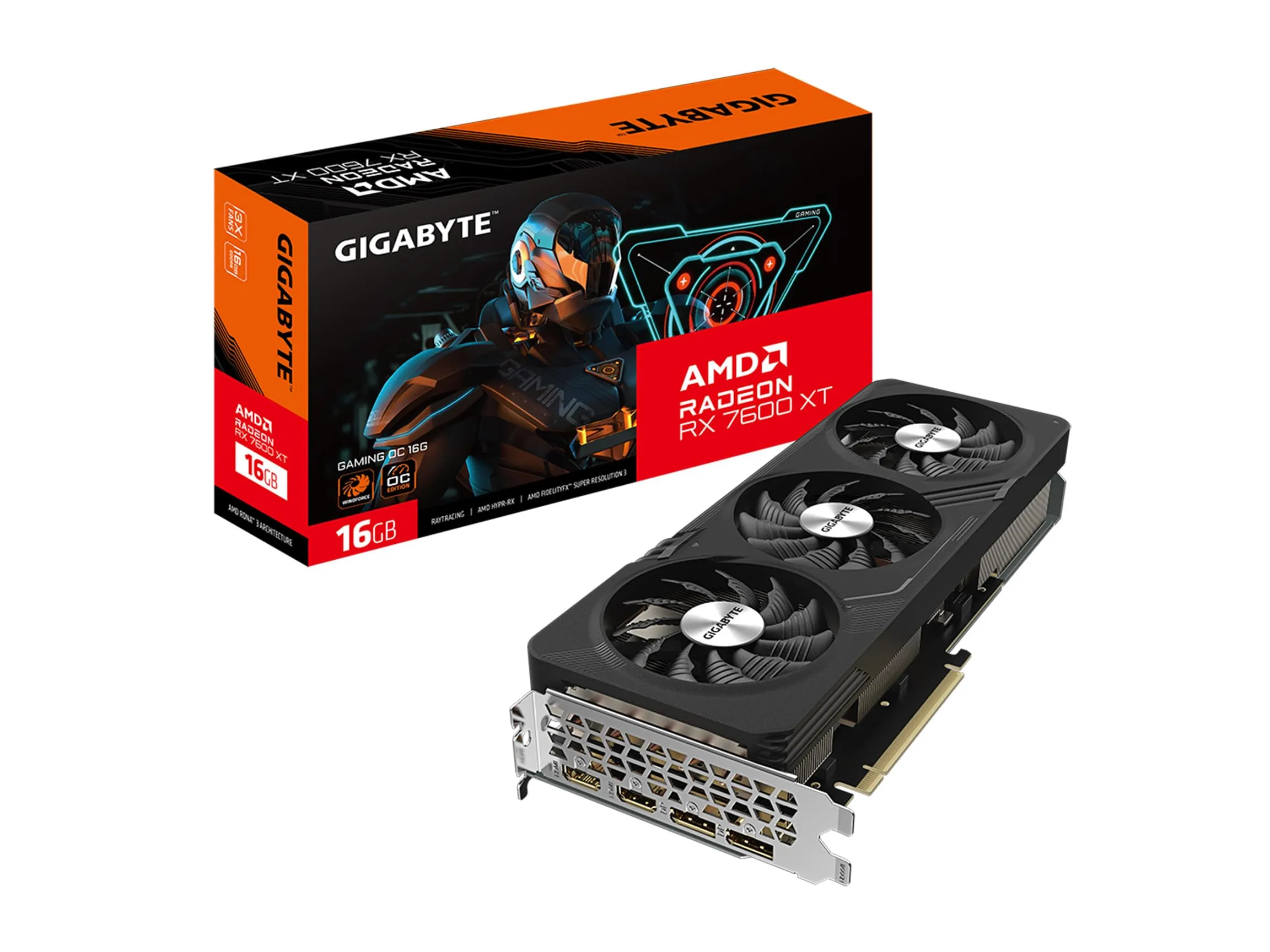 GIGABYTE Radeon Gaming OC 16G Graphics Card with WINDFORCE Cooling
