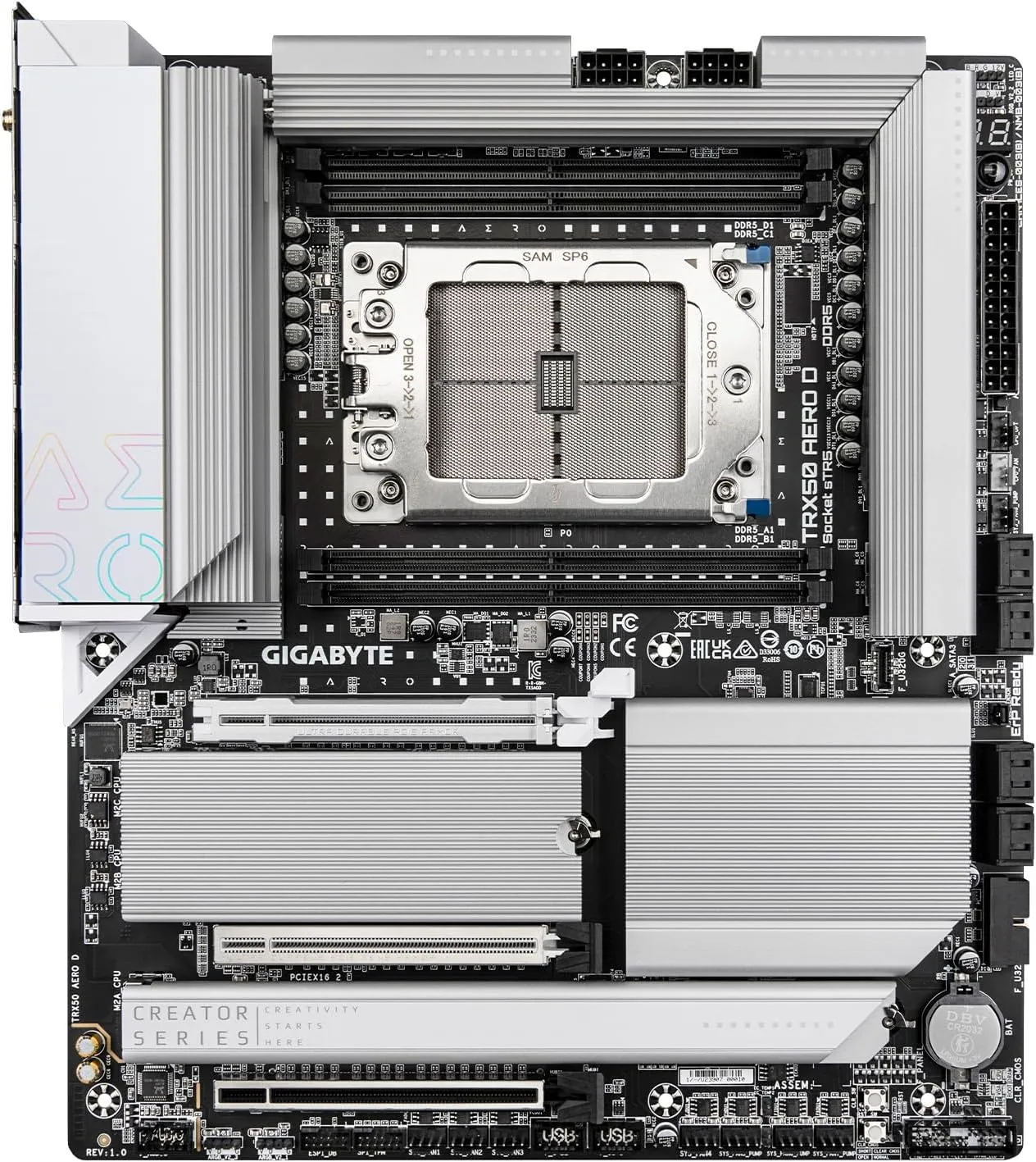 GIGABYTE TRX50 AERO D sTR5 AMD TRX50 E-ATX DDR5 Motherboard