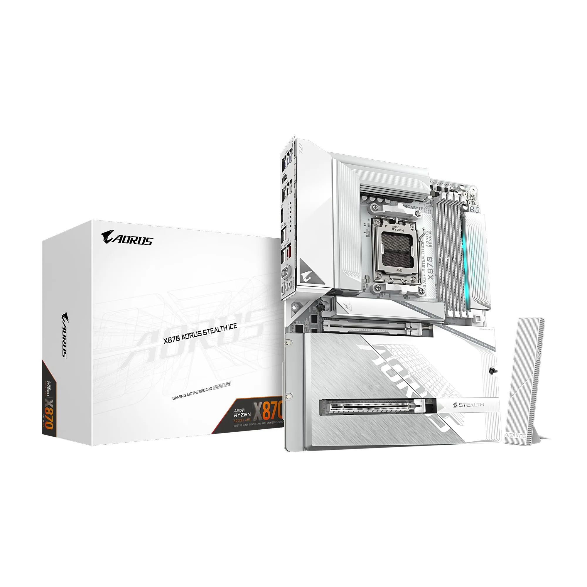GIGABYTE X870 AORUS Stealth ICE AM5 ATX Motherboard