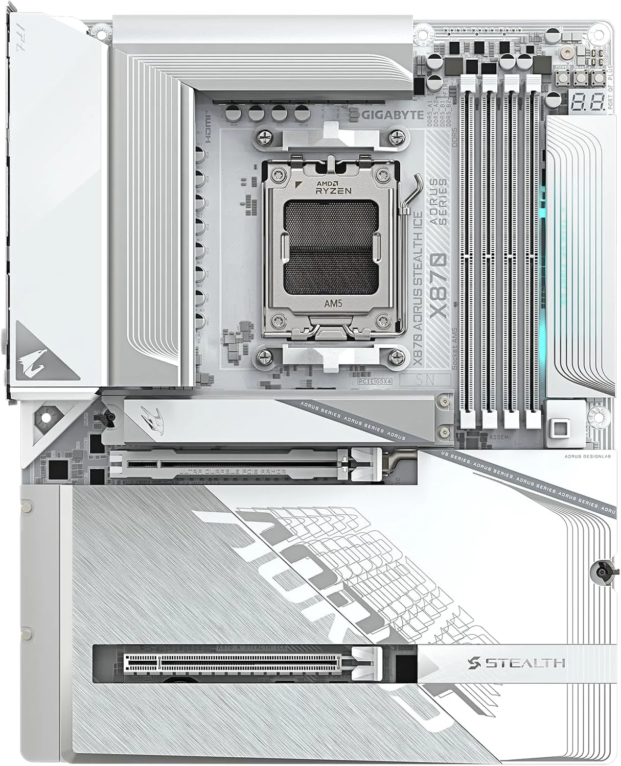 GIGABYTE X870 AORUS Stealth ICE AM5 ATX Motherboard