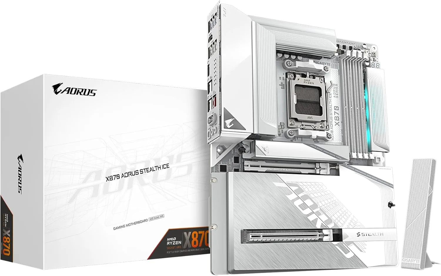 GIGABYTE X870 AORUS Stealth ICE AM5 ATX Motherboard